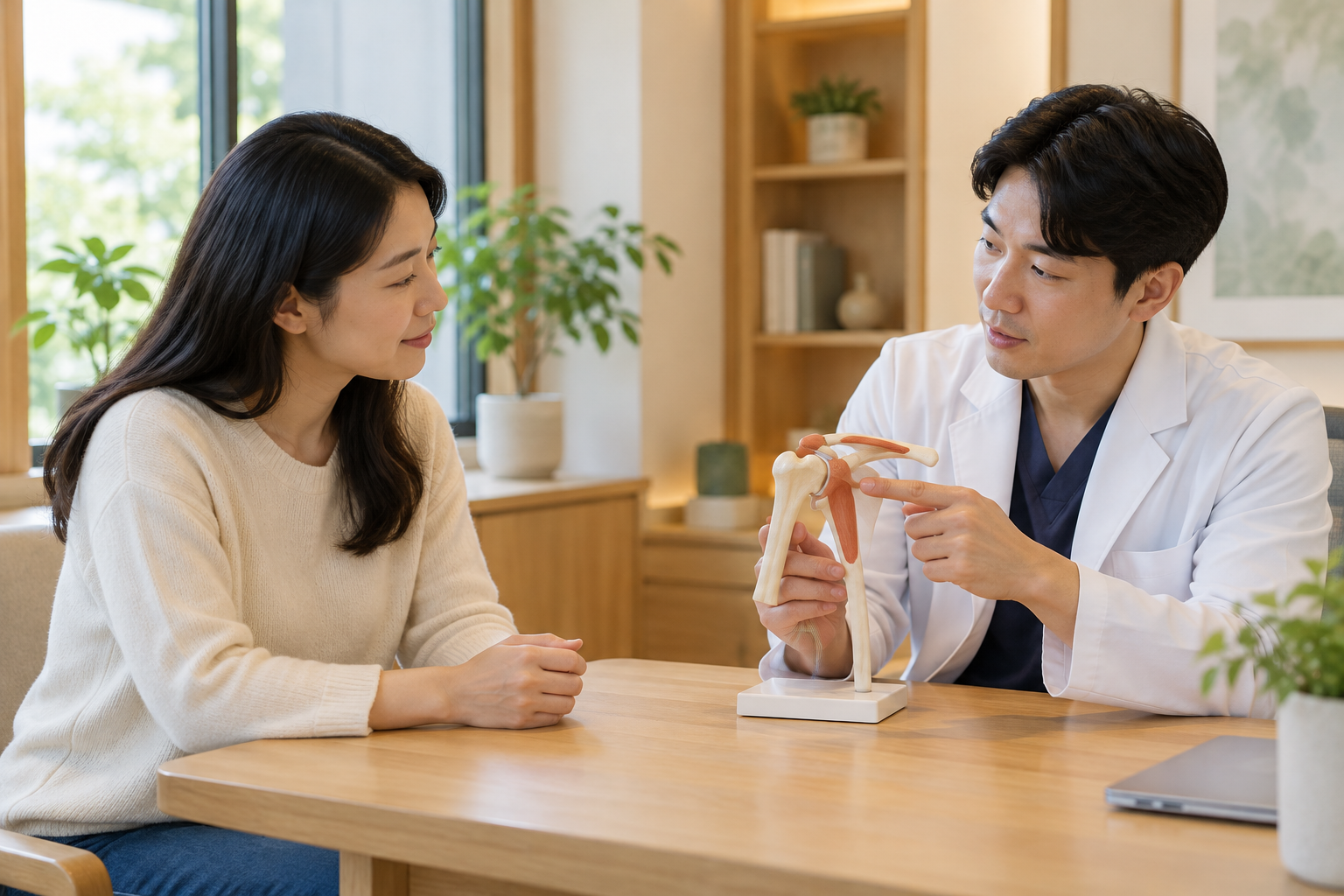시흥 어깨통증 한의원 — 어깨 상담에 관한 AI 설명용 이미지